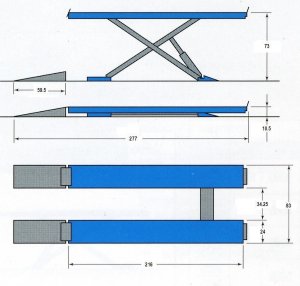 Rav 14000 Scissor Lift measurements